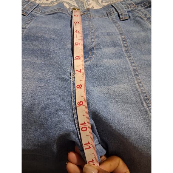 Madden NYC Women’s Size Small Skater Cargo Jeans 29" Inseam Wide Leg Grungecore - Picture 5 of 10